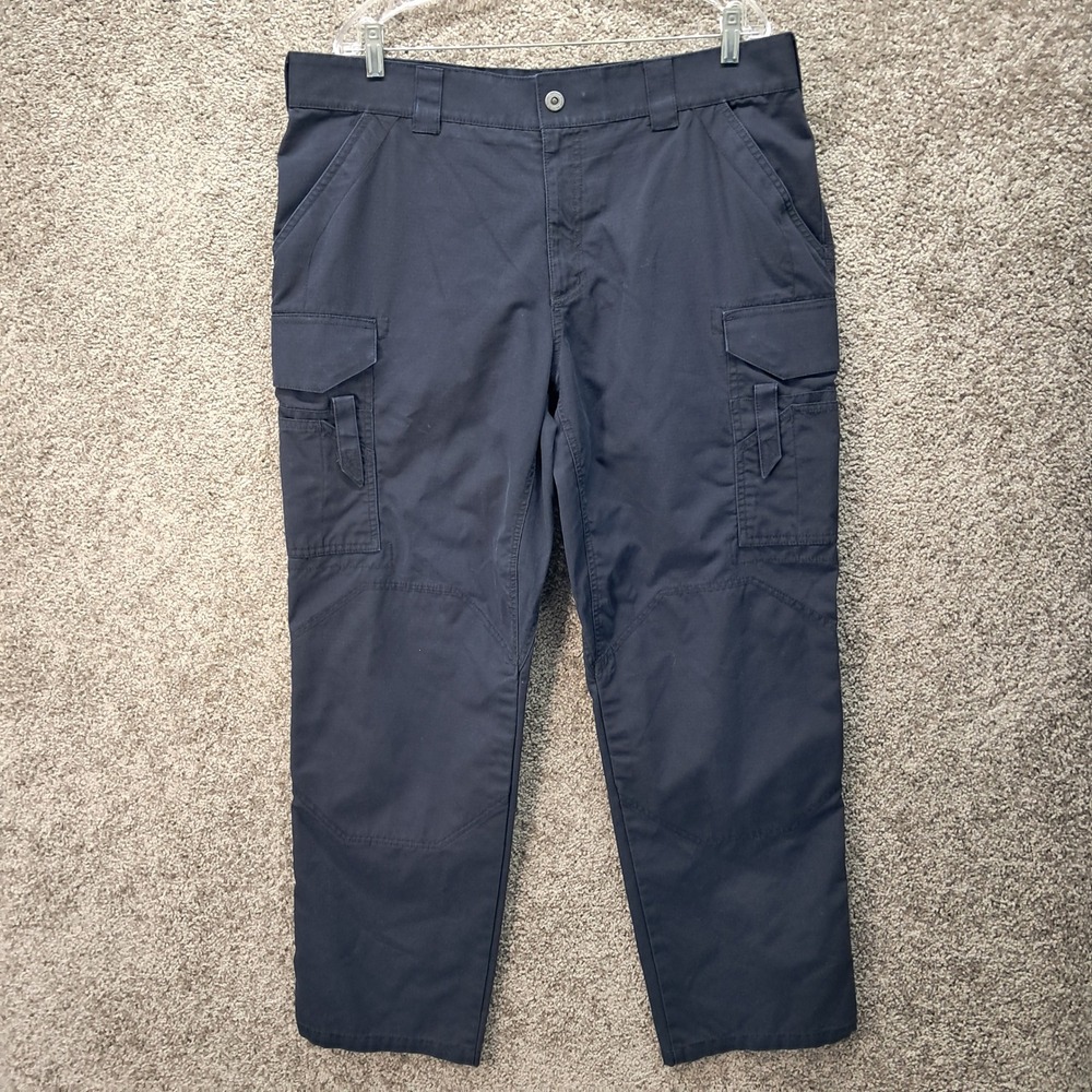 First Tactical Mens Navy Blue Ripstop Cargo Pants 38x32 Tactical Duty 8086